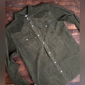 Poncho Outdoors Corduroy Western Button Up